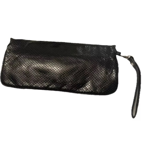 Express Vintage Y2K Clutch Purse Wristlet Evening bag Black with Silver - Picture 2 of 5